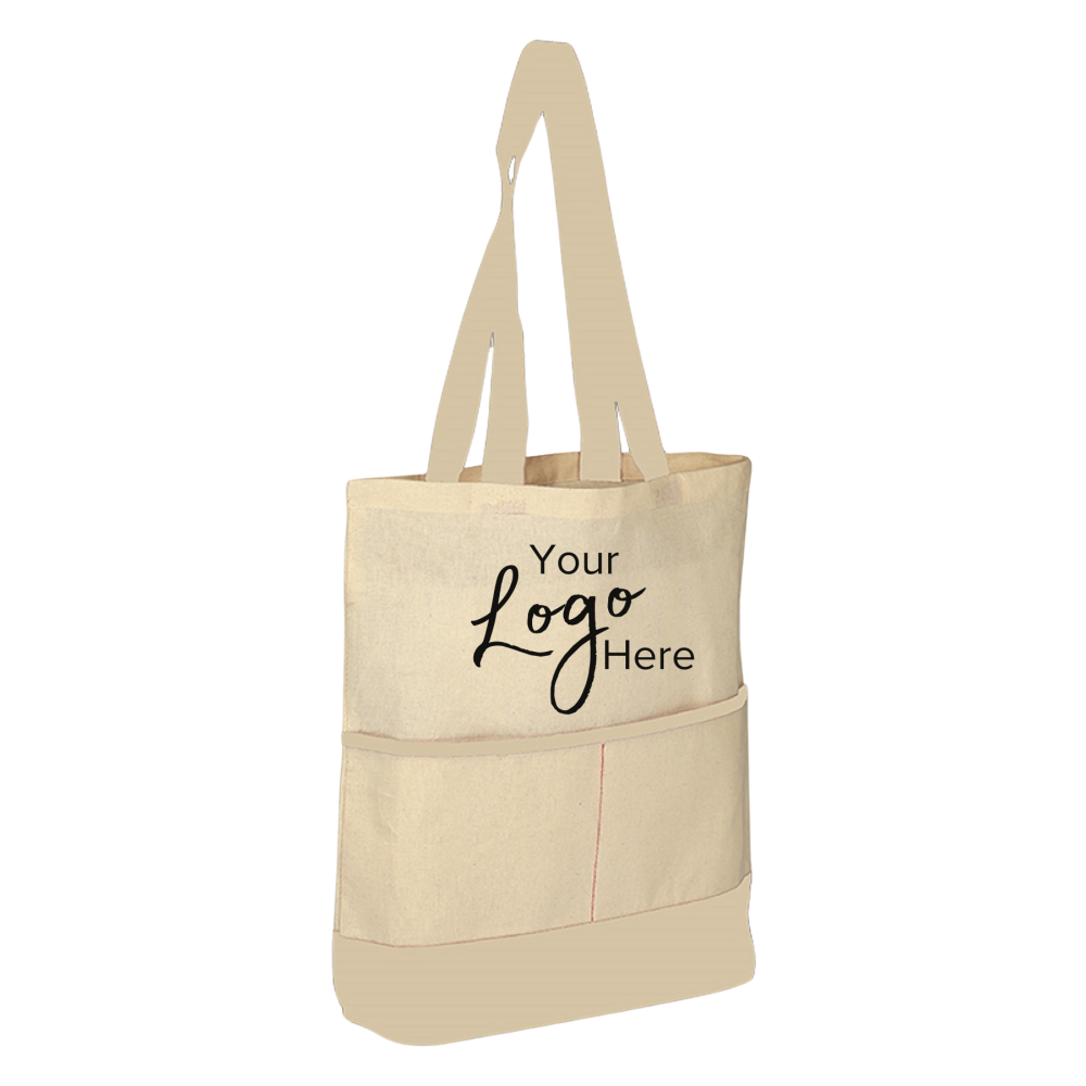 Accent tote 16 x 17 x 3 gusset bag with pocket shop here