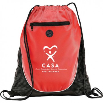 CASA Cinch Backpack #2 with earbud port