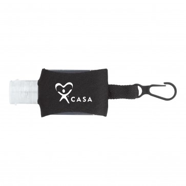 0.5oz Neoprene Clip Hand Sanitizer 