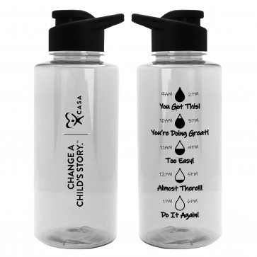 Motivational 36 oz water Bottle - Droplets