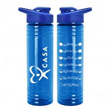 Motivational 24 oz Slim fit water bottle - Refreshing