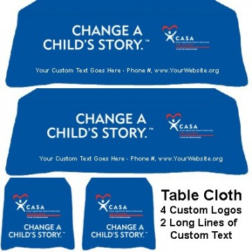 Throw Tablecloth - Change a Child's Story™ without kids images (CASA/Guardian ad Litem/GAL)