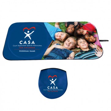 Full color CASA CUSTOM sunshades with kids