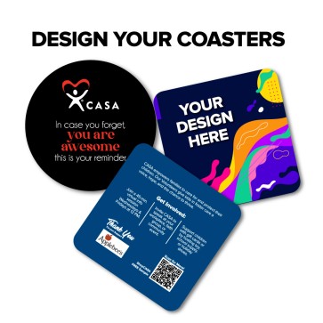 Coasters – Custom Design (Round or Square) **Ships Free**