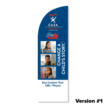 Sign Up Speak Up Feather Banner  