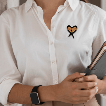 Gold Icon Lapel Pin