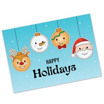 Custom Holiday Greetings Cards With envelopes