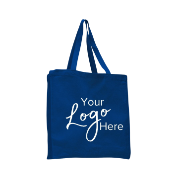 Canvas Shopper Bag 14" W x 15" H with 4" Gusset