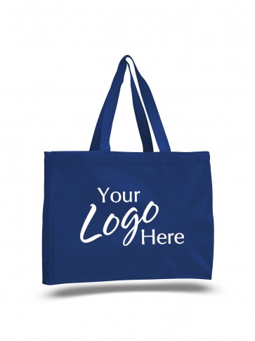 Canvas Tote Bag 15" W x 12" H with 4" Gusset