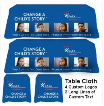 8’ Loose Drape Tablecloth - 152" x 86"