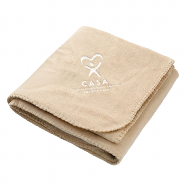 100% Recycled PET Fleece Blanket with RPET Pouch
