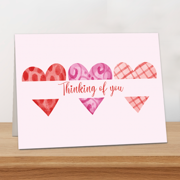 Custom Thinking of You Greetings Cards - Direct Print/ With envelopes