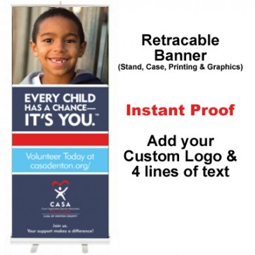 Boy Grinning Roll Up Banner (Every Child)