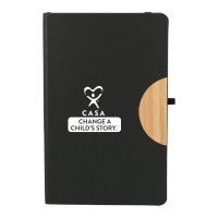 5.5" x 8.5" Kaya Recycled PU and Bamboo JournalBook