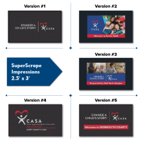 Full Color Floor Mat SuperScrape Impressions  2.5' x 3' 