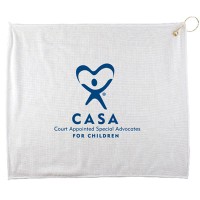 15 x18 Polyester Blend White Towel 