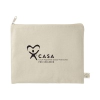 Organic Cotton Flat Travel Pouch