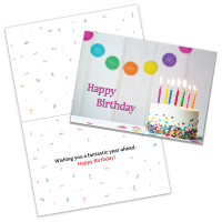 Custom Happy Birthday Greetings Cards -  With envelopes