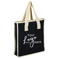 Canvas Shopping 14" x 15" x 4" Gusset  Bag