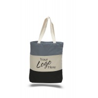 Canvas Tri-Color Bag 15x15" with 3" Gusset