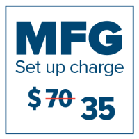 MFG Setup Charge $70