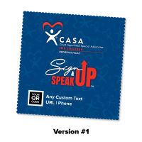 Sign Up Speak Up Microfiber Cloth