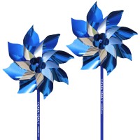 Large Blue Awareness Pinwheels