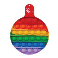 CASA Popping fidget toy, round, silicone, and sensory