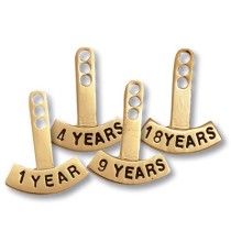 Volunteer Year Tab Attachment Lapel Pins