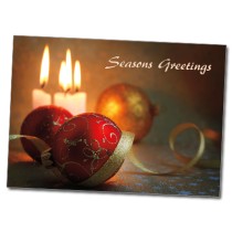 Custom Seasons Greetings Ornament Cards  With Envelopes