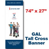 GAL Middle School Kids Cross Banner  (74x27)