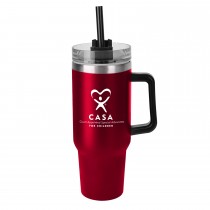40 0z Double Wall Tumbler with Handle