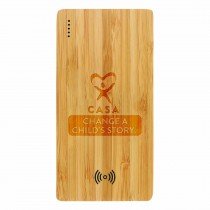 Plank 5000 mAh Bamboo Wireless Power Bank