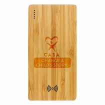 Plank 5000 mAh Bamboo Wireless Power Bank