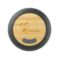 Garm Fabric & Bamboo Speaker with Wireless Chargin