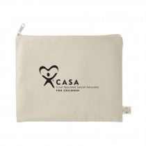 Organic Cotton Flat Travel Pouch