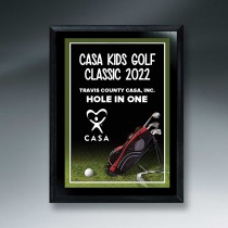 Ebony Finish Golf Plaque 