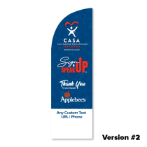 Sign Up Speak Up Feather Banner  