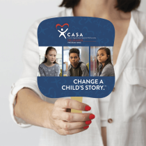 2-Sided Sign Up Speak Up Full Color Hand Fans 