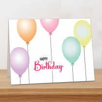 Custom Happy Birthday Greetings Cards - Direct Print/ With envelopes