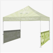 Full Color Half Tent Wall - 10' x 10' 