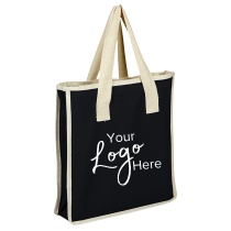 Canvas Shopping 14" x 15" x 4" Gusset  Bag