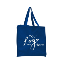 Canvas Shopper Bag 14" W x 15" H with 4" Gusset