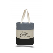 Canvas Tri-Color Bag 15x15" with 3" Gusset