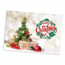 Decorated Christmas Tree Card - (25 per set)