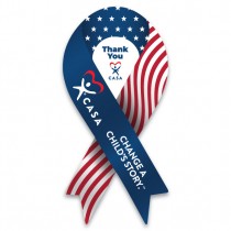 Patriotic Ribbon Car Magnet - IN STOCK 