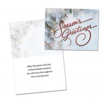 Seasons Greetings Holiday Card (25 per set) Spread the Word  TM with Envelopes