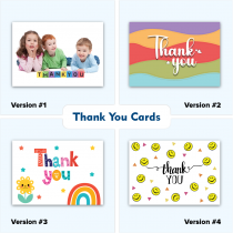 Custom Thank You Greeting Cards - Direct Print/ With envelopes