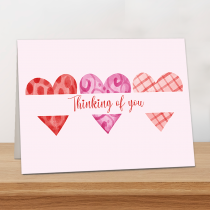 Custom Thinking of You Greetings Cards - Direct Print/ With envelopes