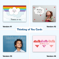 Custom Thinking of You Greeting Cards - Direct Print/ With envelopes